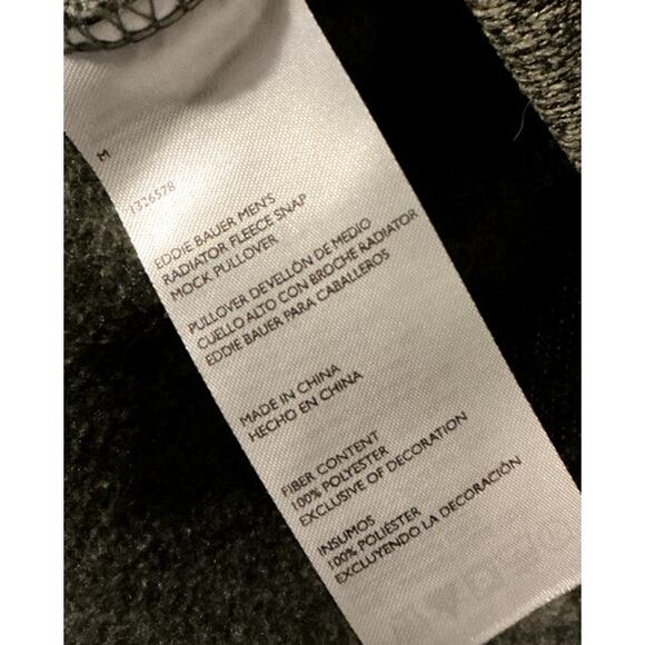 Eddie Baur Men's Fleece Radiator Fleece Snap Pullover Jacket Size Medium - Picture 5 of 5